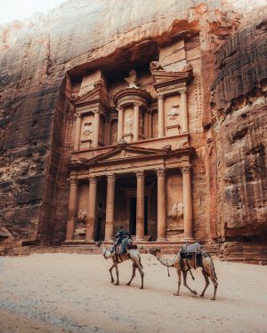 Treasury of Petra, Jordan by Luke Stackpoole