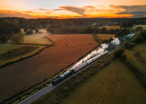 Bluebell Railway featuring the Flying Scotsman by Michael Steven Harris
